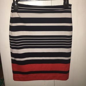 Michael Kors Striped pencil skirt.
