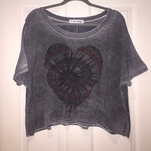 Oversized crop tee