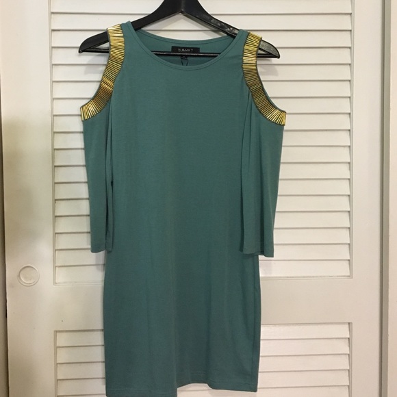 NWT-Exposed shoulder dress