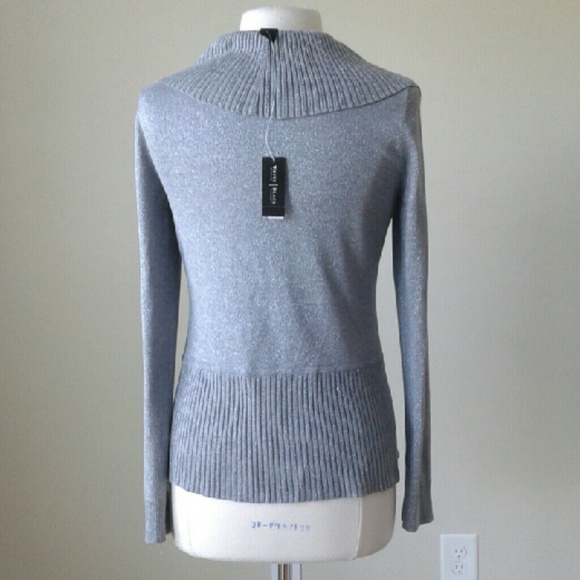 Lurex shimmer circle gray coverup shrug SOLD!! - Picture 2 of 3