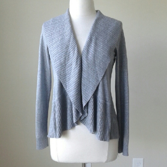 Lurex shimmer circle gray coverup shrug SOLD!! - Picture 3 of 3