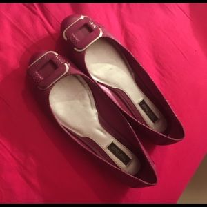 Magenta flats so meant for Fall