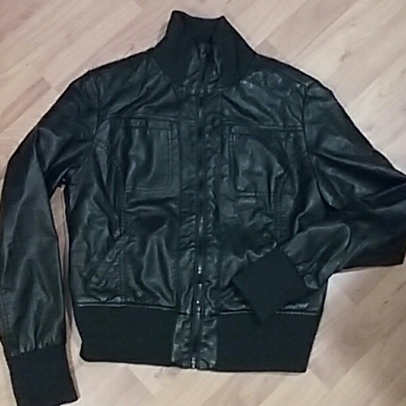 EUC stretch leather jacket