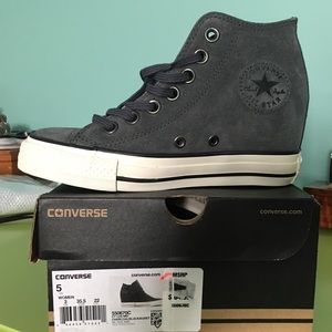 Converse high top wedge sneakers