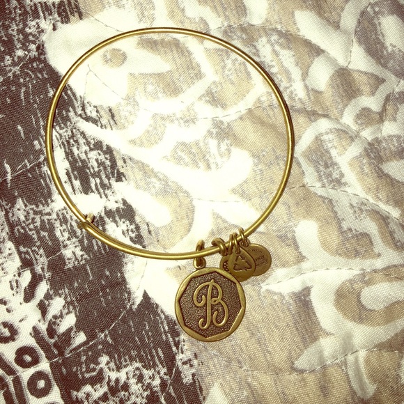 Alex and Ani Jewelry - Alex and Ani gold "B" bracelet