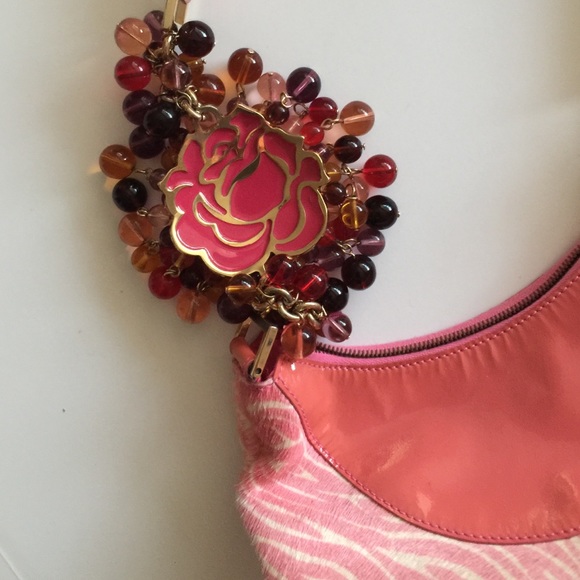 VERSACE Patent Pony Hair Mini Shoulder Bag - Picture 4 of 5