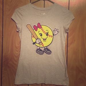 Justice softball tee! Size 12