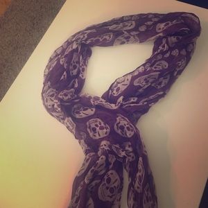 Purple skull scarf