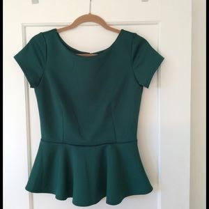 Bisou Bisou Peplum Top