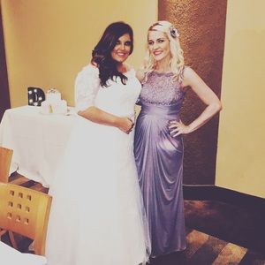 Purple bridesmaid dress 👗