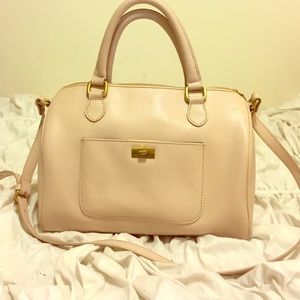 J Crew Pale Blossom Leather Dorset Satchel