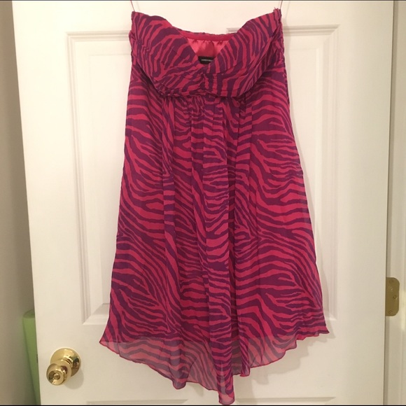 Strapless Zebra Dress