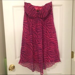 Strapless Zebra Dress