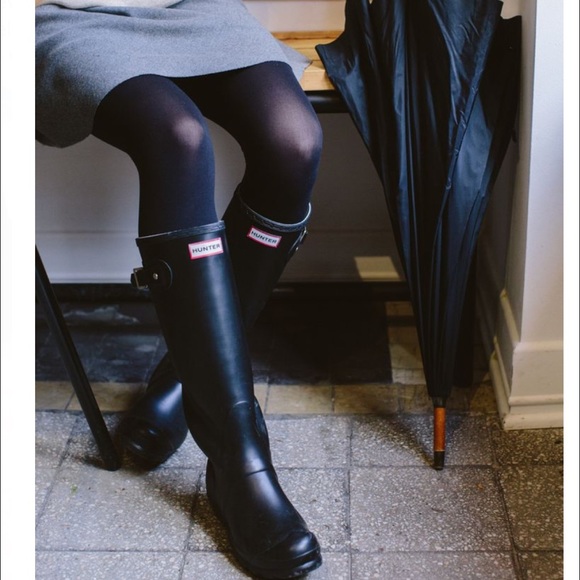 Matte Black Hunter Boots