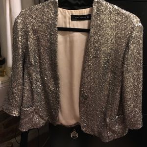 Zara sequin blazer
