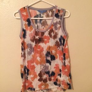 Multi-Colored Floral Tank