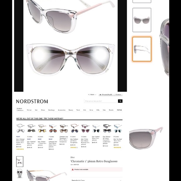 CHRISTIAN DIOR CHROMATIC 1 RETRO SUNGLASSES - Picture 3 of 7