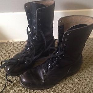 AUTHENTIC MILITARY COMBAT BOOTS GENUINE LEATHER
