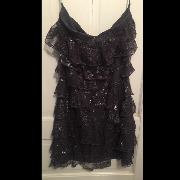 Express Strapless Tiered Dress