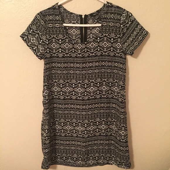 Aztec T-shirt dress