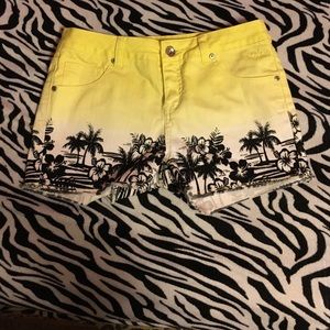 Yellow Justice shorts