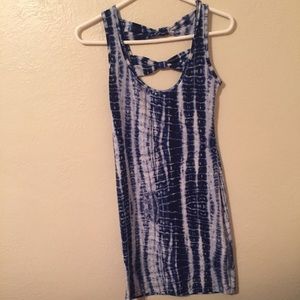 Acid Wash Form Fitting Dress