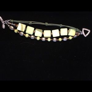 Green Mother of Pearl Silpada Bracelet