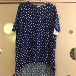 Blue Polka Dot LuLaRoe Irma