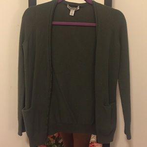 Autumn Cashmere army green cardigan size XS