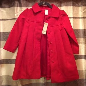 Gymboree Red Velvet Pea Coat