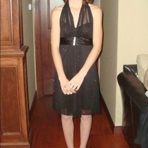 Black Homecoming Cocktail Dress