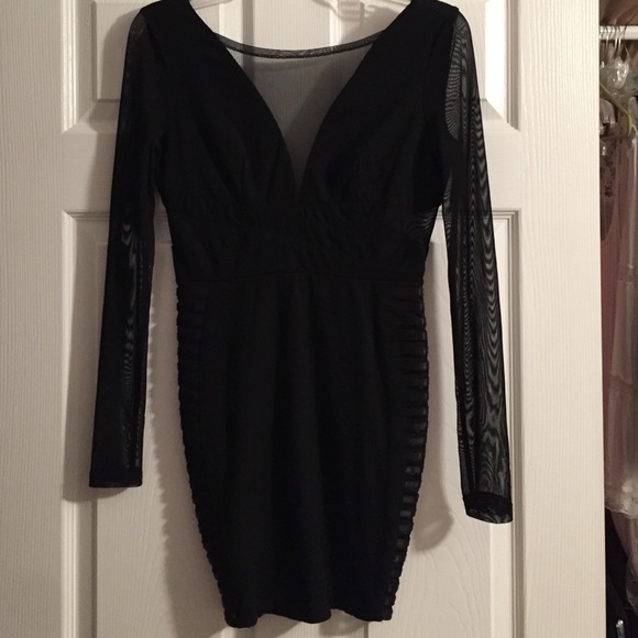 Black small sheer forever 21 dress