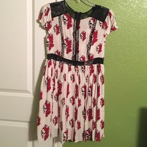 Skull and Roses lace dress
