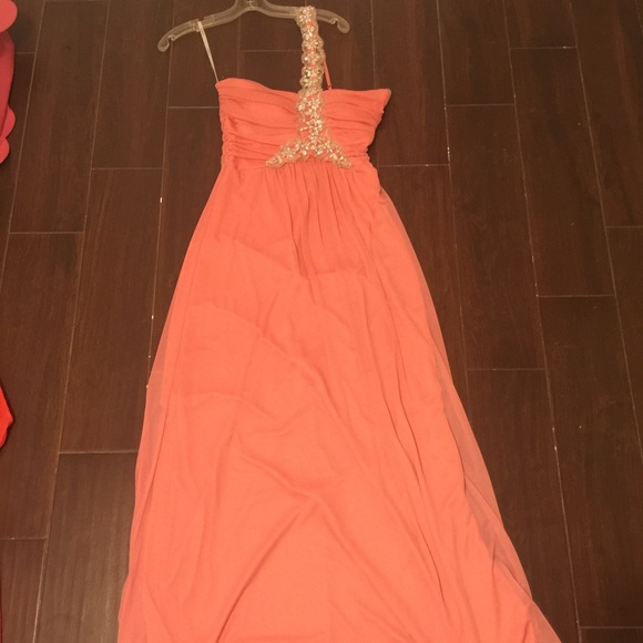 One of my old prom dresses! IS NOT PINK!