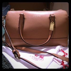 Coach 'Mini' Saffiano Leather Satchel