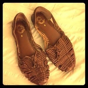 Whimsical Leather Slip Ons by Ecote