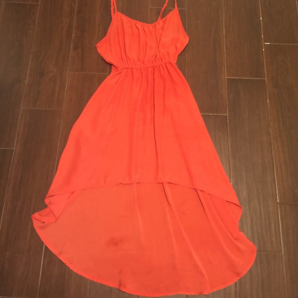 Higher low peach dress