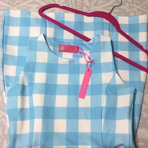 BRAND NEW Macbeth Collection gingham shift dress