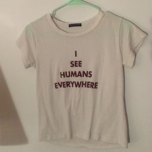 Brandy Melville I see humans tee/MAKE OFFERS