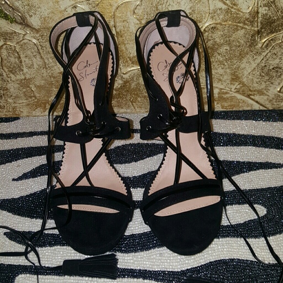 Colin Stuart tie up heels w/ tassles