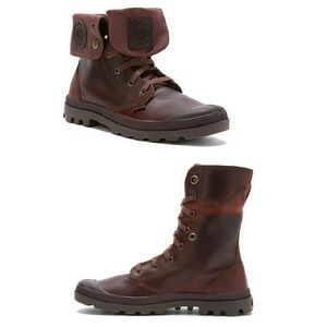Palladium Leather Boots - Russet/Dark Brown