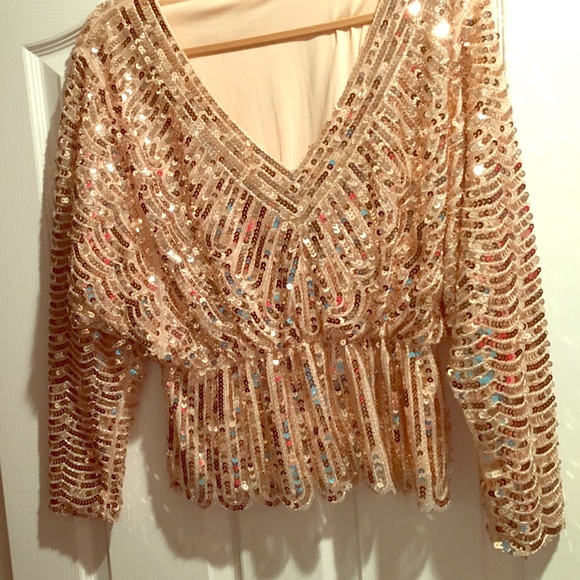 Glamorous sequence top. Never worn