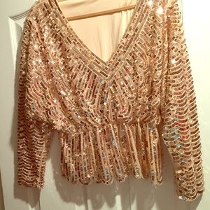 Glamorous sequence top. Never worn
