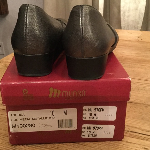 Munro "Andrea" Sz 10 M, Used, Gun Metal Metallic - Picture 3 of 4