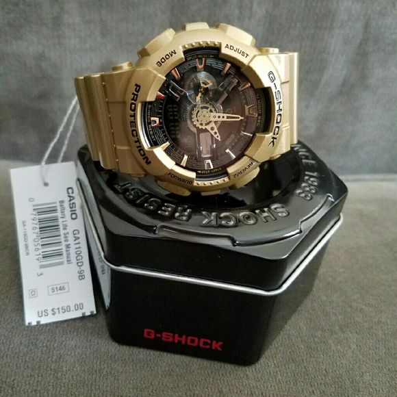 Gold Men's G Shock watch
