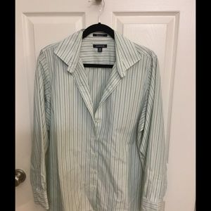 Lands' End multi colored business shirt