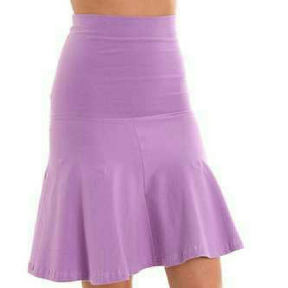 American apparel purple high waisted skirt