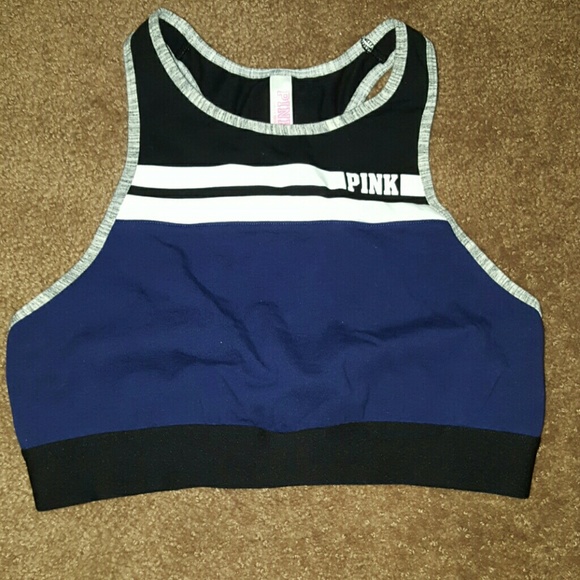 Pink sports bra