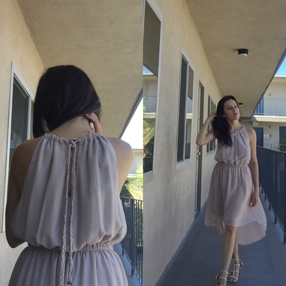 Forever 21 High-Low Midi Chiffon Dress