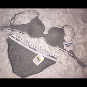 Calvin Klein bra and panty set